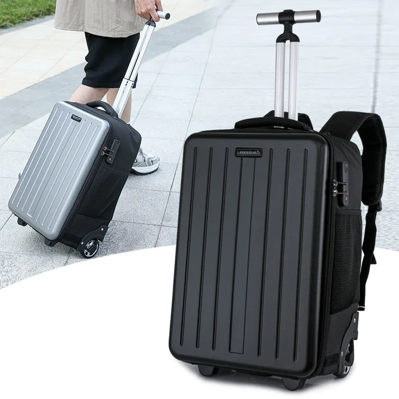 Business Convertible Rolling Backpack Carry-On, Durable Inline Wheels Trolley Bag TSA Lock & Laptop Compartment Luggage Hardside
Business Convertible Rolling Backpack Carry-On, Durable Inline Wheels Trolley Bag TSA Lock & Laptop Compartment Luggage Hardside