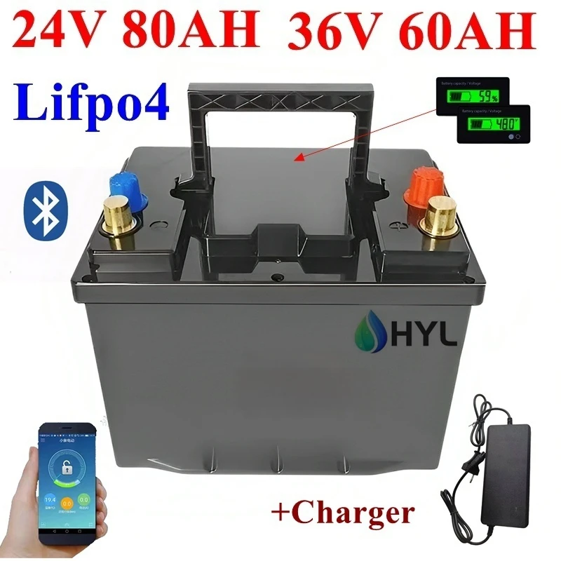 HYL 24V80A lifepo4 (Bluetooth) +36V60A lifepo4 (bluetooth) +алюминиевое зарядное устройство
HYL 24V80A lifepo4 (Bluetooth) +36V60A lifepo4 (bluetooth) +алюминиевое зарядное устройство