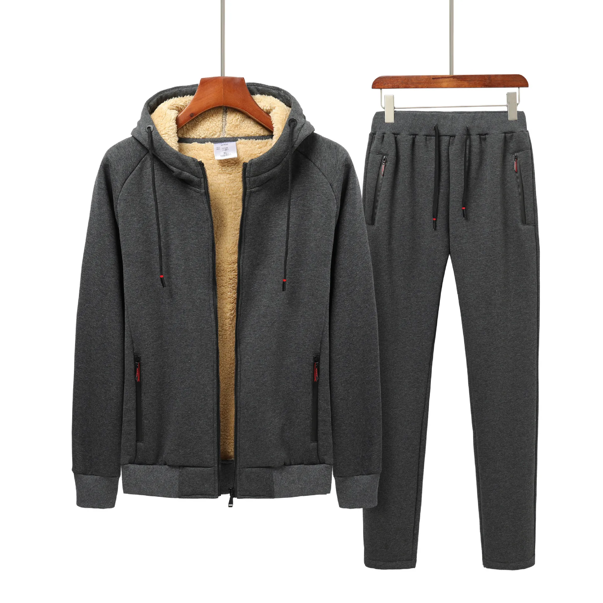 New Men Fleece Suit Two-Piece Plus Velvet Male Lamb Cashmere Plus Velvet Suit Casual Tracksuit Plus Size Winter Thick Warm Suit
New Men Fleece Suit Two-Piece Plus Velvet Male Lamb Cashmere Plus Velvet Suit Casual Tracksuit Plus Size Winter Thick Warm Suit