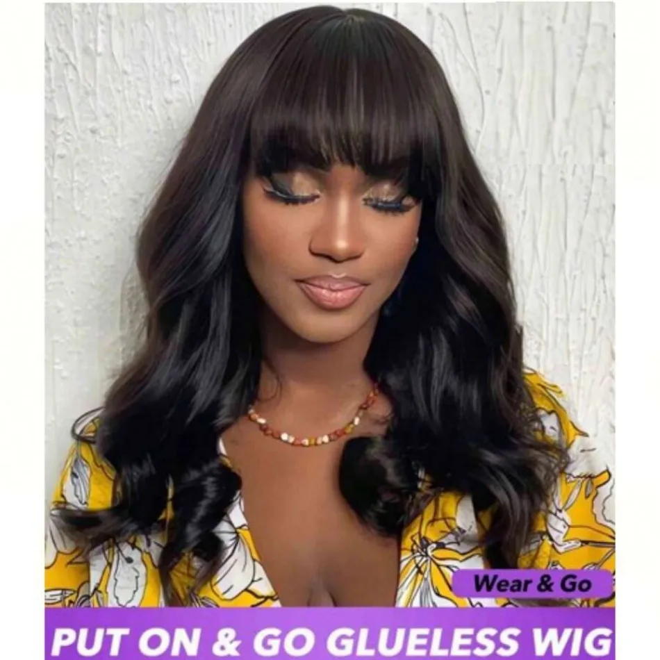 Body Wave Wig With Bangs 3x1 middle part lace wig Machine Made wig Human Hair 220 Density For Women Wear and Go Human Hair Wigs
Body Wave Wig With Bangs 3x1 middle part lace wig Machine Made wig Human Hair 220 Density For Women Wear and Go Human Hair Wigs