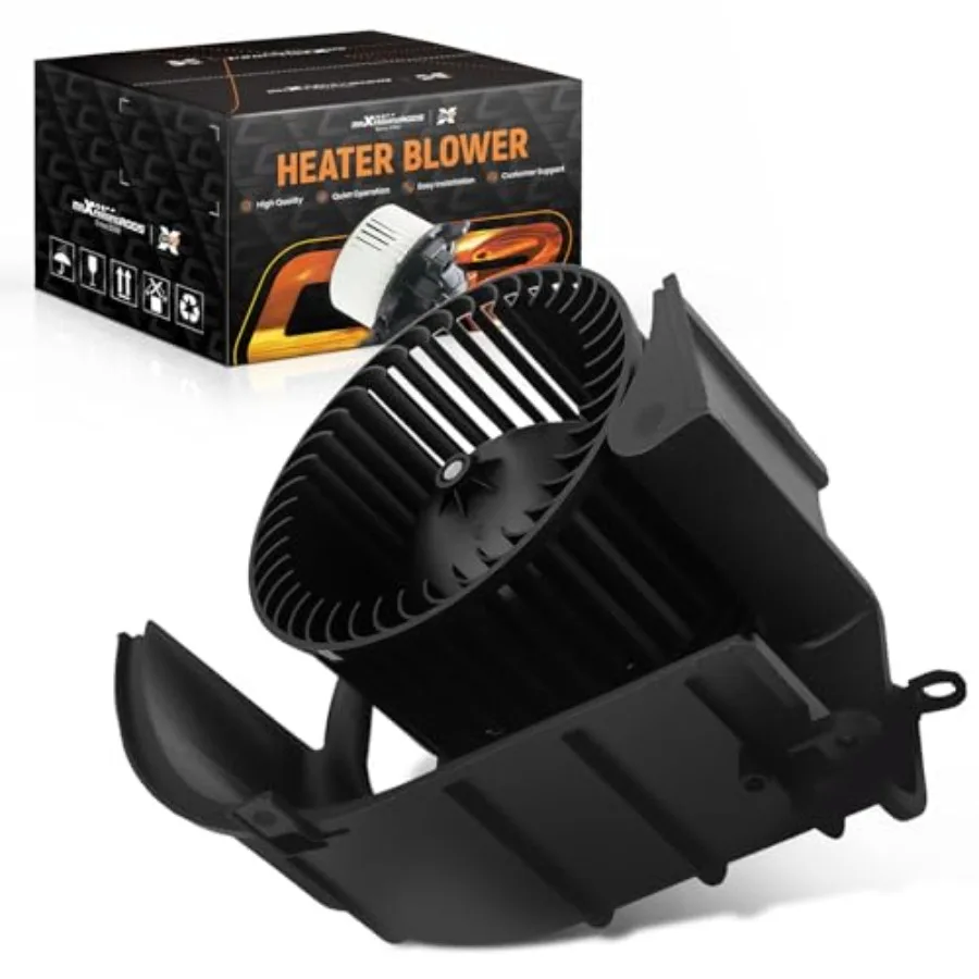 HVAC blower motor with fan cage for automotive HVAC systems, aluminum housing, black finish, high-efficiency PM motor design
HVAC blower motor with fan cage for automotive HVAC systems, aluminum housing, black finish, high-efficiency PM motor design