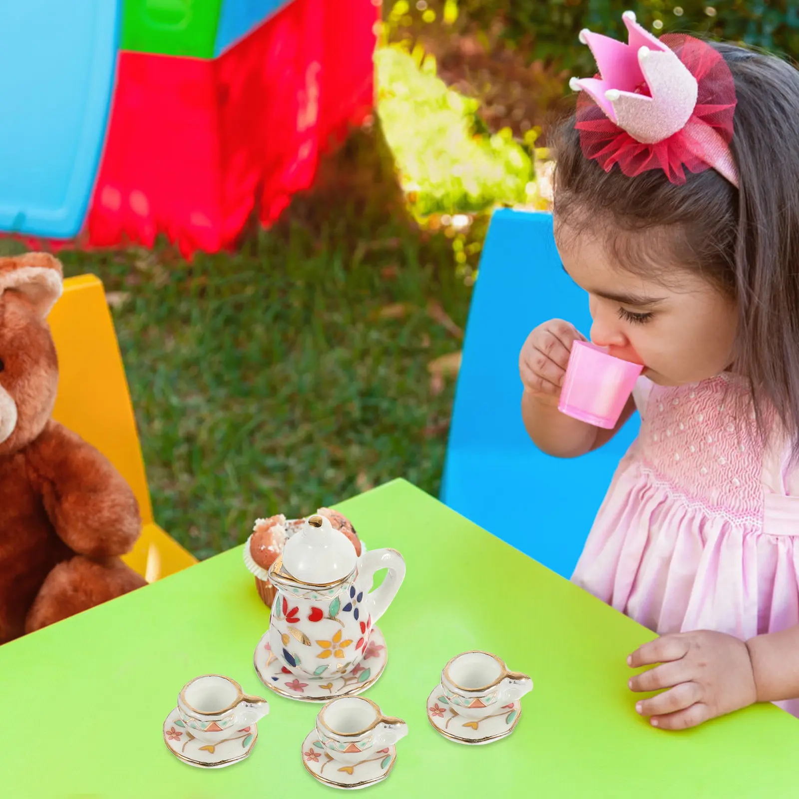 1Set Miniature Ceramic Tea Set Mini Tableware for Dollhouse Accessories Kids Pretend Mini House Decor Miniature Tea Set
1Set Miniature Ceramic Tea Set Mini Tableware for Dollhouse Accessories Kids Pretend Mini House Decor Miniature Tea Set