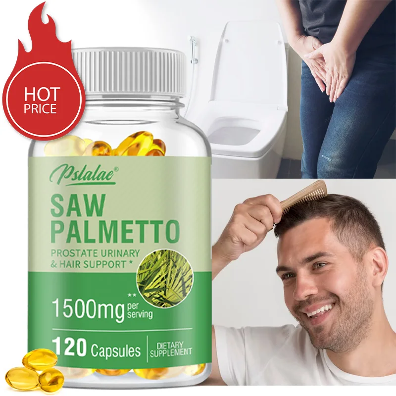 Premium Saw Palmetto - Promotes Prostate Health, Active Male Health, Relieves Hair Loss, Urinary Tract Support Capsules
Premium Saw Palmetto - Promotes Prostate Health, Active Male Health, Relieves Hair Loss, Urinary Tract Support Capsules