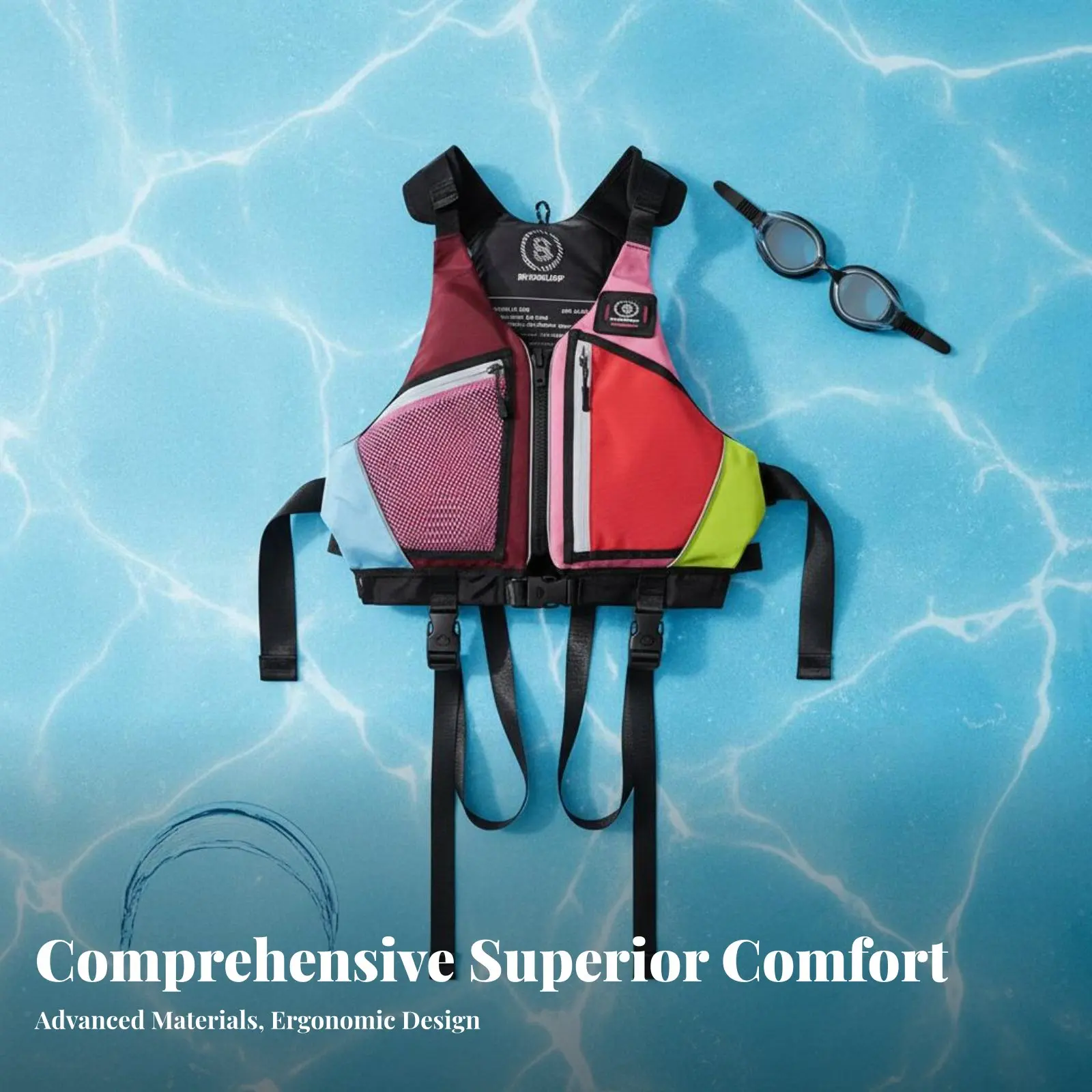 Full-Grown Flotation Vest Adjustable Straps Kayaking Buoyancy Vest Watersports Buoyancy Aid Easy-Release Buckles Aquatic
Full-Grown Flotation Vest Adjustable Straps Kayaking Buoyancy Vest Watersports Buoyancy Aid Easy-Release Buckles Aquatic
