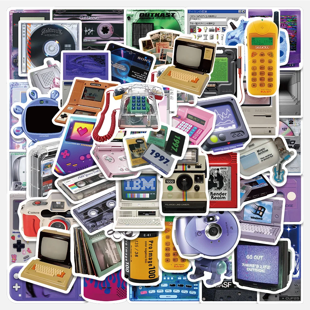 10/30/50PCS Vintage Phone CD Tape Stickers Retro Cartoon Equipment Decals Motorcycle Laptop Notebook Waterproof Sticker Gifts
10/30/50PCS Vintage Phone CD Tape Stickers Retro Cartoon Equipment Decals Motorcycle Laptop Notebook Waterproof Sticker Gifts