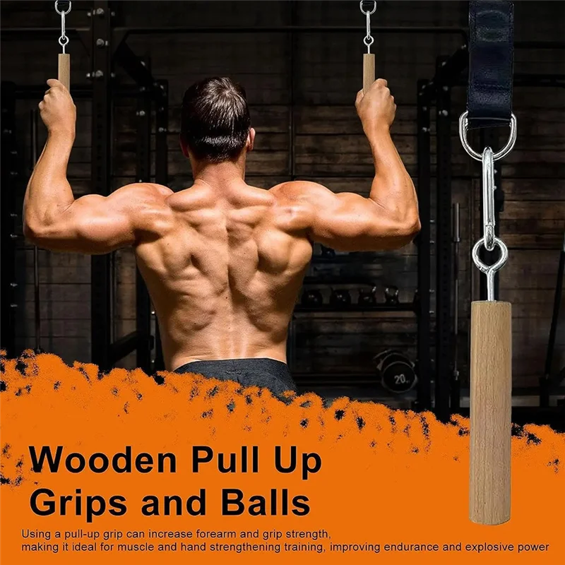 Wooden Handle Pull Up Ball Grip Finger Strengthener Exerciser Arm Muscle Strength Workout Climbing Fitness Accessories
Wooden Handle Pull Up Ball Grip Finger Strengthener Exerciser Arm Muscle Strength Workout Climbing Fitness Accessories
