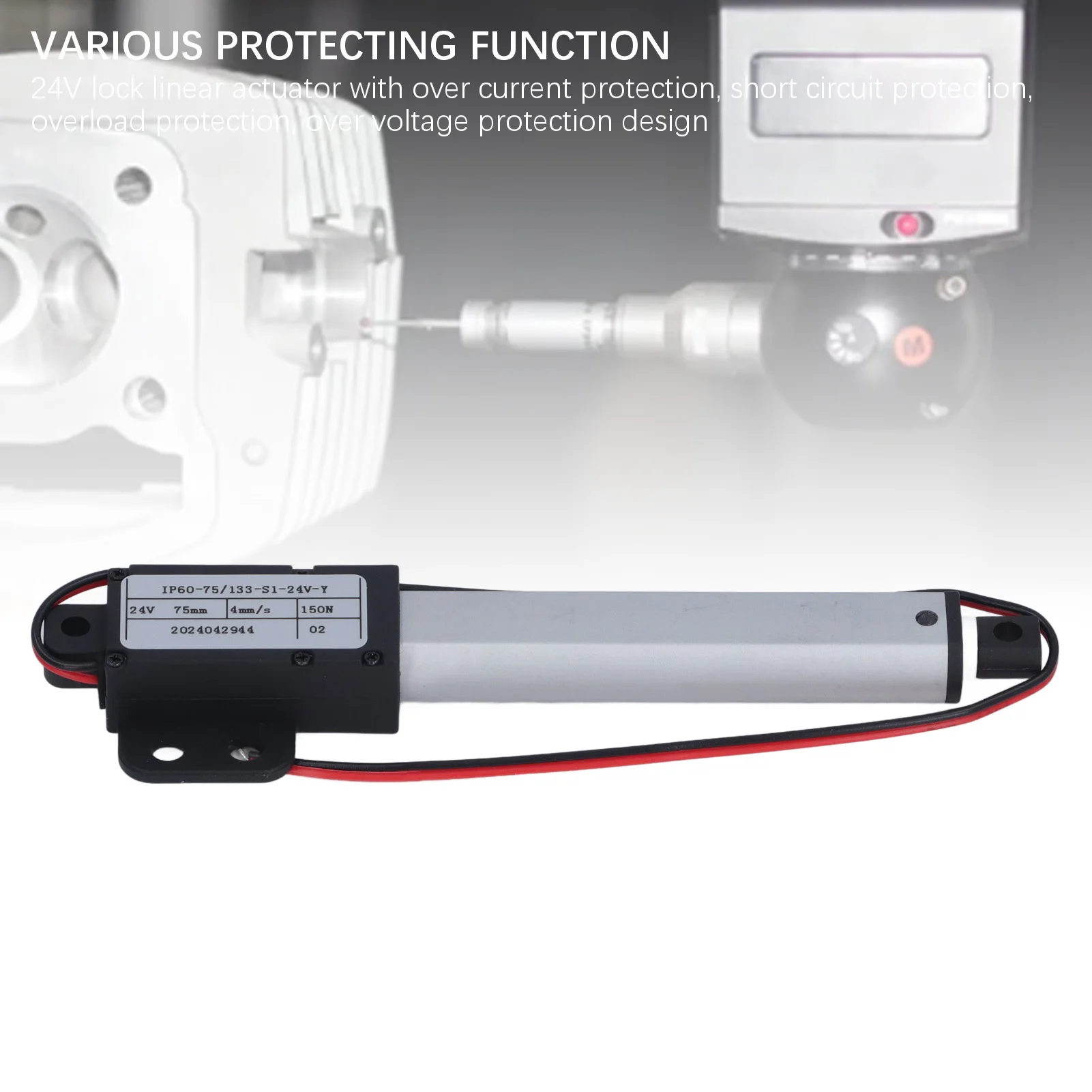 Linear Motion Actuator Electric Mini Linear Actuator 24V Actuator 150N 75mm Stroke DC24V 4mm/s for Robot Linear Motion Actuator
Linear Motion Actuator Electric Mini Linear Actuator 24V Actuator 150N 75mm Stroke DC24V 4mm/s for Robot Linear Motion Actuator