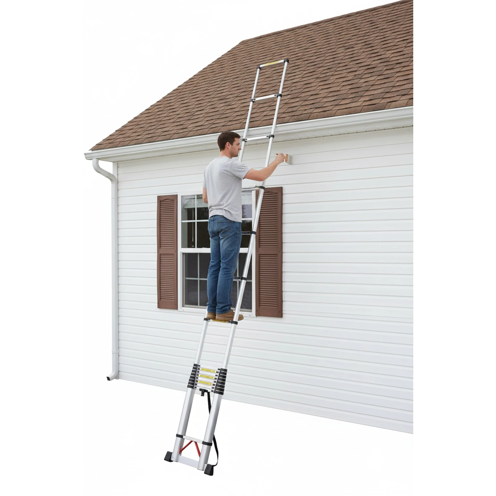 Telescoping Ladder 23.62 FT Aluminum Extension Telescopic Collapsible Ladder 330lbs Capacity for Home RV and Outdoor Work
Telescoping Ladder 23.62 FT Aluminum Extension Telescopic Collapsible Ladder 330lbs Capacity for Home RV and Outdoor Work
