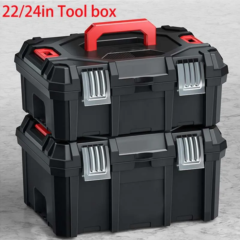 Multifunctional Large Capacity Tool Box Industrial Grade Shockproof Anti-fall Waterproof Toolbox Home Tool Storage Box 22/24inch
Multifunctional Large Capacity Tool Box Industrial Grade Shockproof Anti-fall Waterproof Toolbox Home Tool Storage Box 22/24inch