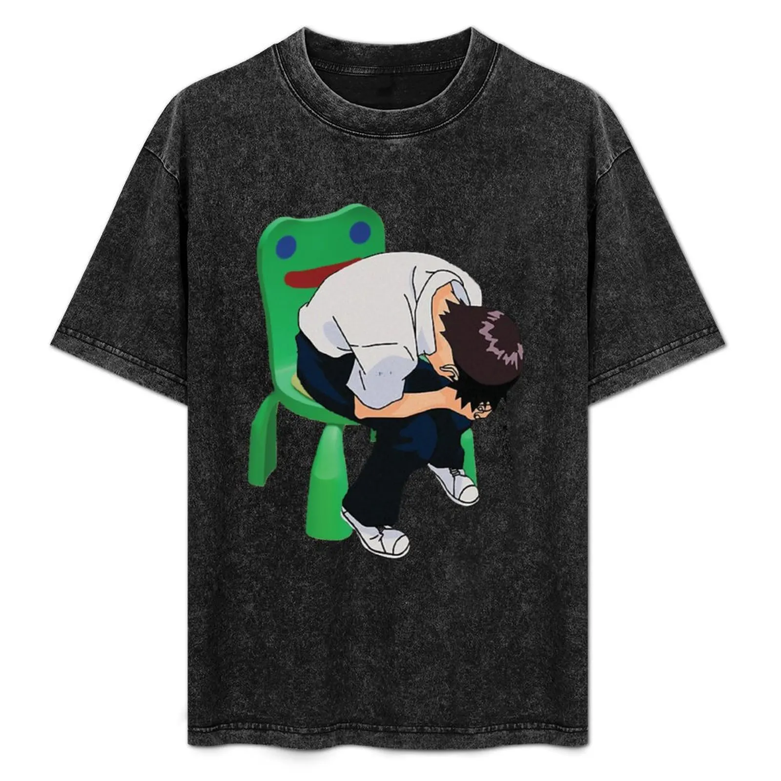 Shinji Ikari in the Froggy Chair T-Shirt Stain Resistant Casual Tee
Shinji Ikari in the Froggy Chair T-Shirt Stain Resistant Casual Tee