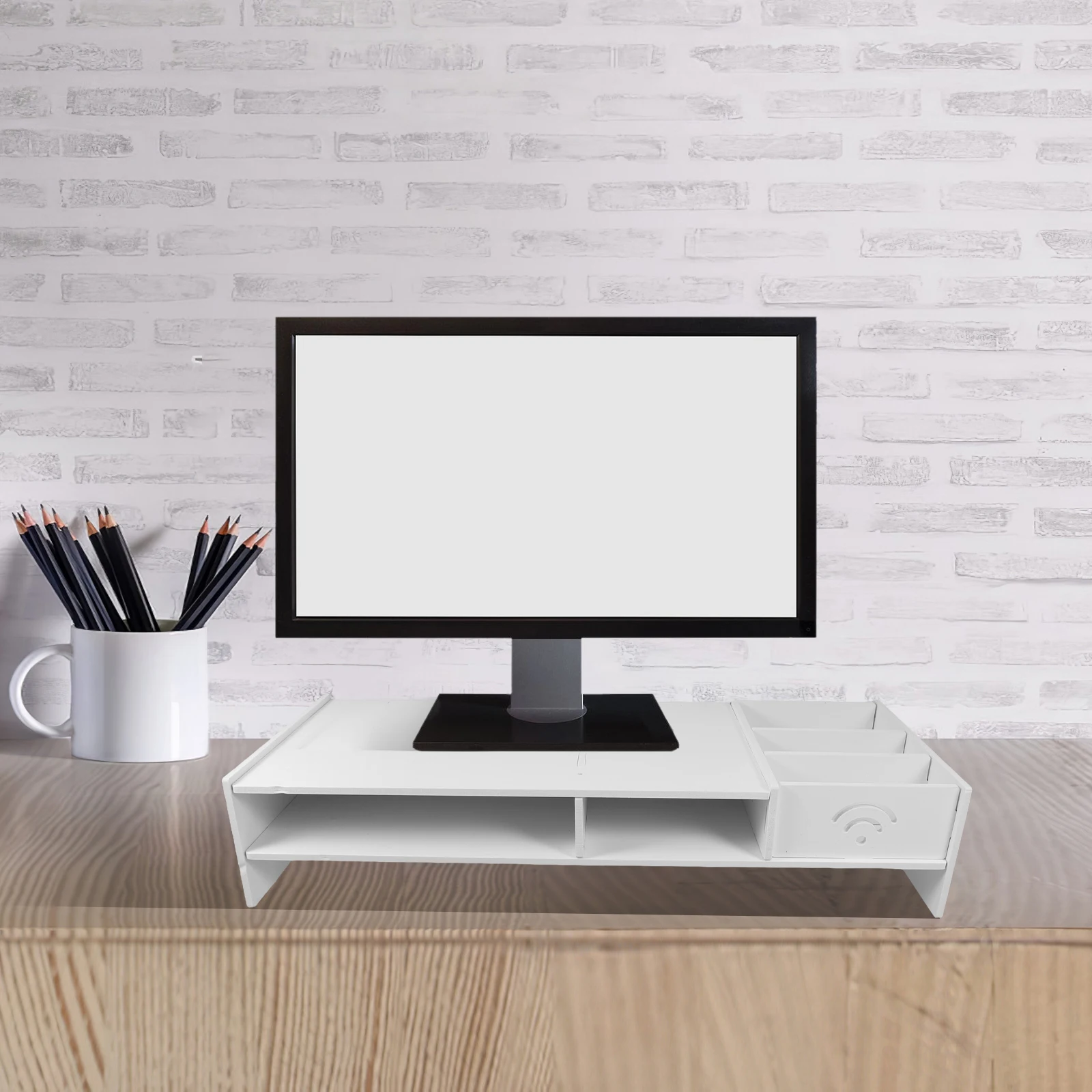 Multifunctional Desktop Monitor Riser Stand Laptop Ergonomic Space-Saving Desk Organizer With Drawer Sturdy Shelf For Printer
Multifunctional Desktop Monitor Riser Stand Laptop Ergonomic Space-Saving Desk Organizer With Drawer Sturdy Shelf For Printer