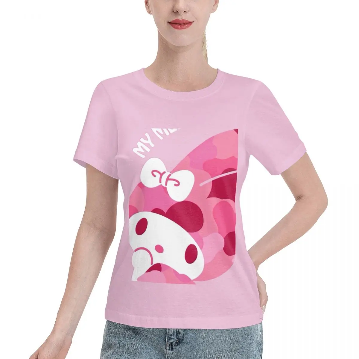 Melody Luxury T Shirts for Women's Summer Print Shirt Cotton High Quality Clothing Streetwear
Melody Luxury T Shirts for Women's Summer Print Shirt Cotton High Quality Clothing Streetwear