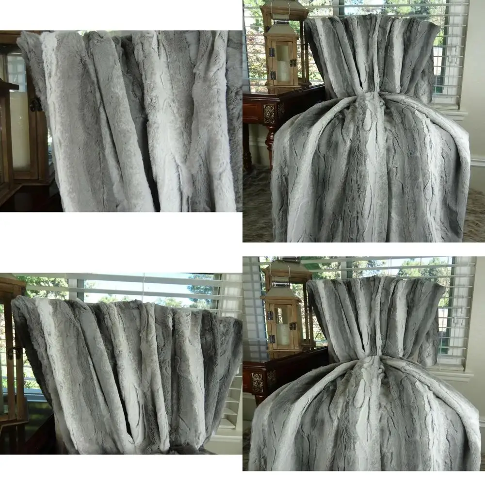Reversible Minky Cuddle Fabric Throw Blanket - Light Weight, Gray Charcoal & White, Made in USA
Reversible Minky Cuddle Fabric Throw Blanket - Light Weight, Gray Charcoal & White, Made in USA
