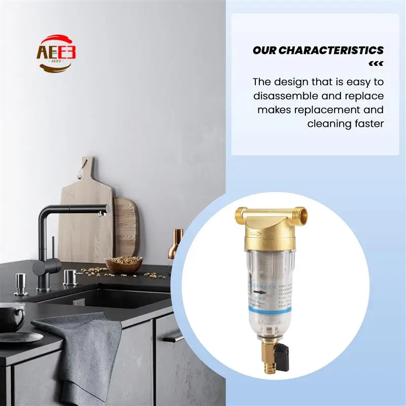 AEE3-Spin Down Sediment Filter Reusable Whole House Sediment Water Pre Filter 40-60 Micrometre Whole House Water Filter
AEE3-Spin Down Sediment Filter Reusable Whole House Sediment Water Pre Filter 40-60 Micrometre Whole House Water Filter