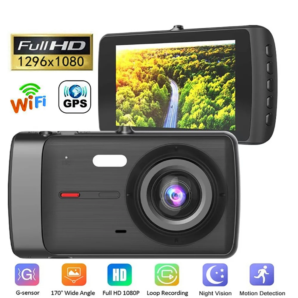 Dash Cam WiFi Car DVR Rear View Car Camera 1080P Full HD Drive Video Recorder Dashcam Parking Monitor Night Vision GPS Black Box
Dash Cam WiFi Car DVR Rear View Car Camera 1080P Full HD Drive Video Recorder Dashcam Parking Monitor Night Vision GPS Black Box