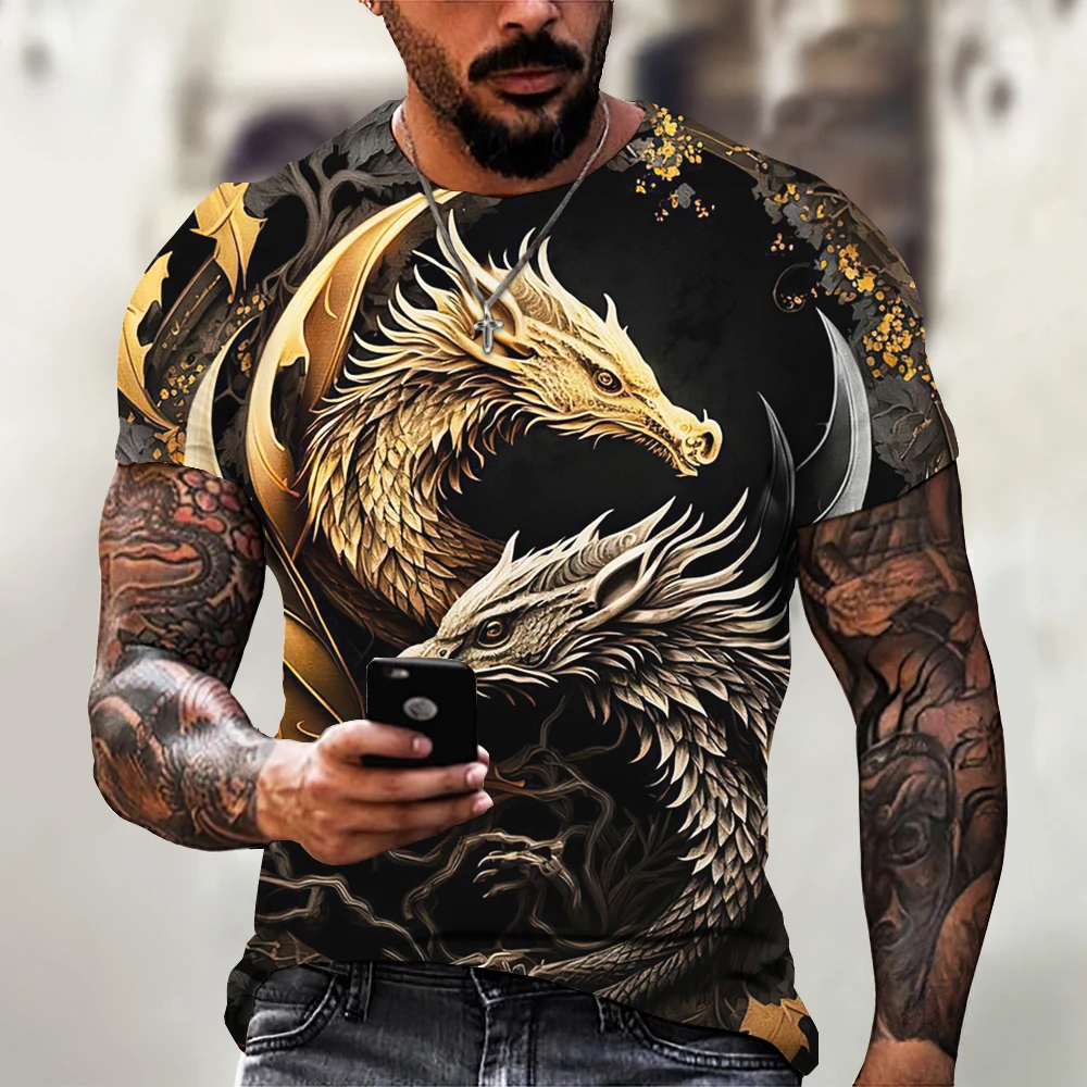 T-Shirt Fashion 3d Printed T Shirt Animal Pattern Short Sleeved Oversized Streetwear Tees Summer Casual Mens Tops
T-Shirt Fashion 3d Printed T Shirt Animal Pattern Short Sleeved Oversized Streetwear Tees Summer Casual Mens Tops