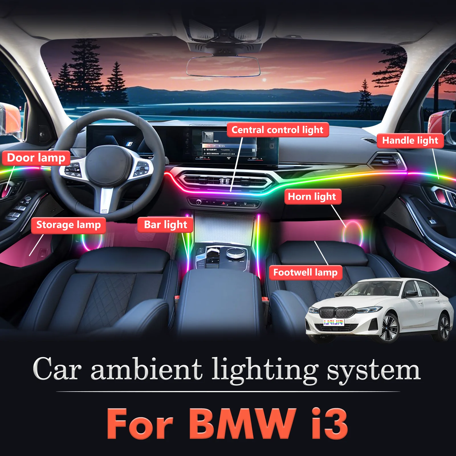 Для BMW i3 умный пульт дистанционного управления салона автомобиля окружающее освещение RGB 64 цвета светодиодный энергосберегающий эффективный комплект ламп
Для BMW i3 умный пульт дистанционного управления салона автомобиля окружающее освещение RGB 64 цвета светодиодный энергосберегающий эффективный комплект ламп