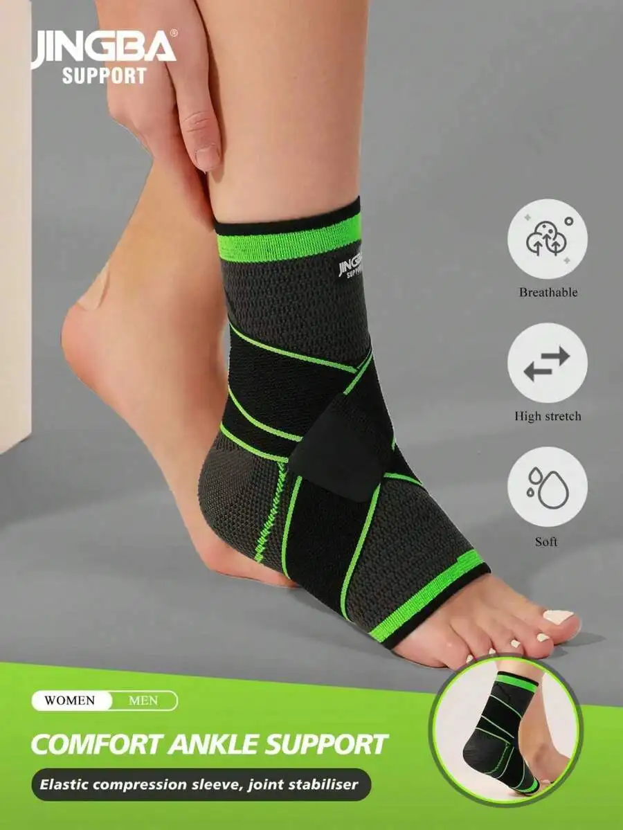 JINGBA SUPPORT 1 Piece Breathable Compression Ankle Support Sleeve – Elastic Foot Protector For Running, Basketball, Cycling & D
JINGBA SUPPORT 1 Piece Breathable Compression Ankle Support Sleeve – Elastic Foot Protector For Running, Basketball, Cycling & D