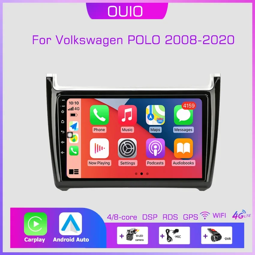 2din Android 10 Car Radio Multimedia Player Carplay Auto WIFI BT DSP GPS Navigation For VW Volkswagen POLO 5 sedan 2008-2020
2din Android 10 Car Radio Multimedia Player Carplay Auto WIFI BT DSP GPS Navigation For VW Volkswagen POLO 5 sedan 2008-2020