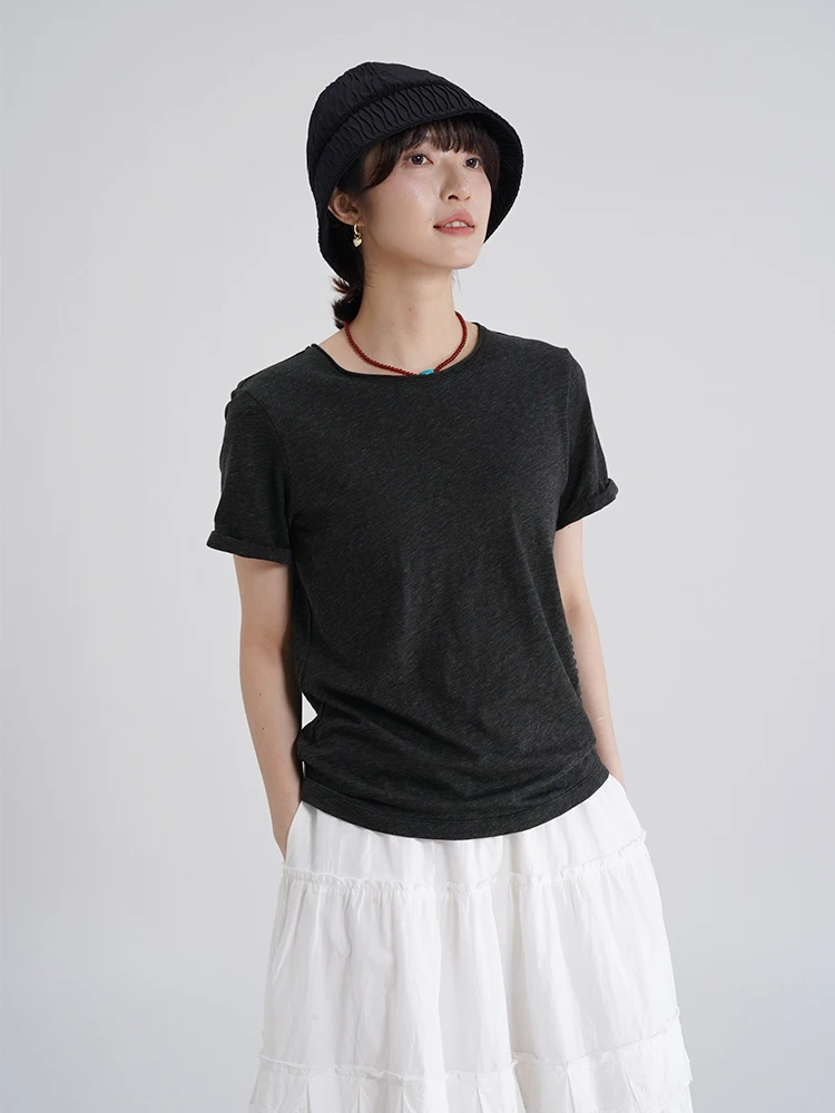 Женская приталенная футболка ADust с коротким рукавом из хлопка Lenzing: дышащая, влагоотводящая, повседневная летняя модель
Женская приталенная футболка ADust с коротким рукавом из хлопка Lenzing: дышащая, влагоотводящая, повседневная летняя модель