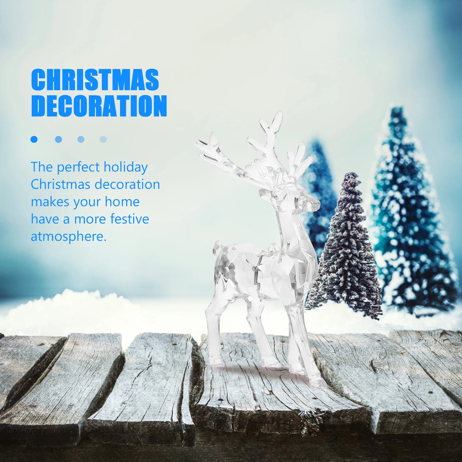 2 Pcs Christmas Elk Ornaments Window Display Decorations Acrylic Pendant Tree Clear Deer Xmas Hanging
2 Pcs Christmas Elk Ornaments Window Display Decorations Acrylic Pendant Tree Clear Deer Xmas Hanging