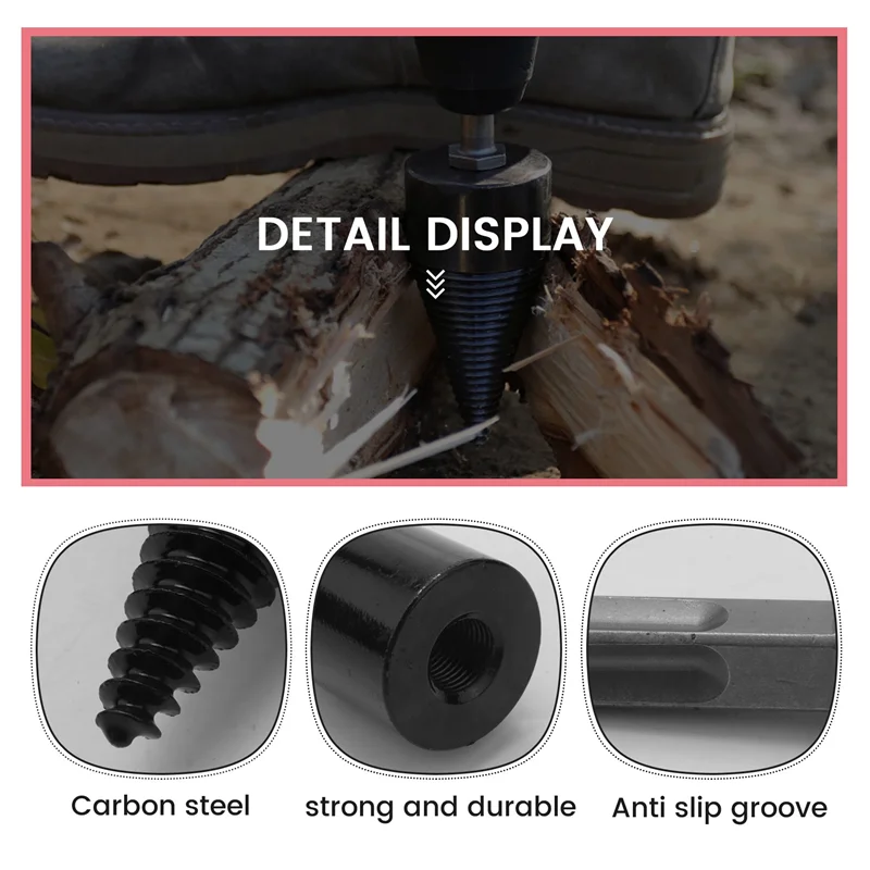 UISN Removable Firewood Log Splitter Drill Bit, Wood Splitter Drill Bits Split Drilling Tools Drill Bit Wood Chopping Bit
UISN Removable Firewood Log Splitter Drill Bit, Wood Splitter Drill Bits Split Drilling Tools Drill Bit Wood Chopping Bit