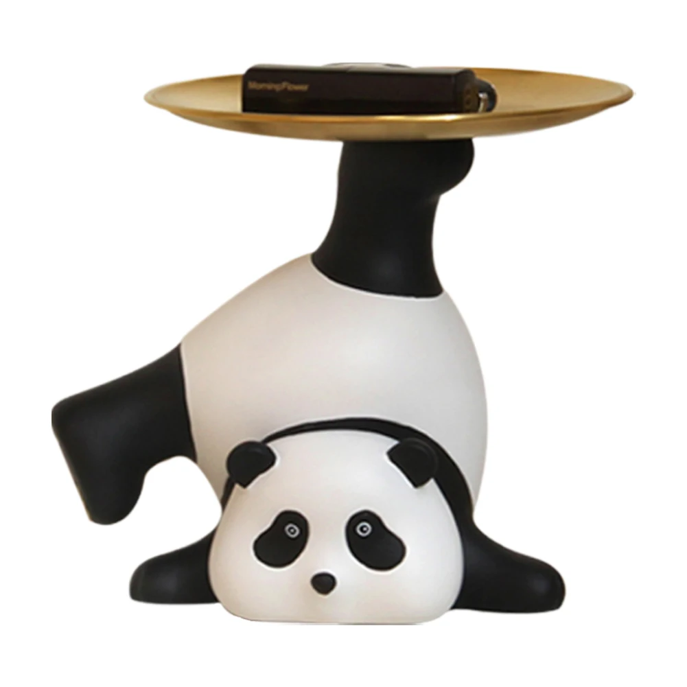 Cute Resin Panda Desk Storage Tray Key Holder Bowl Panda Statue Candy Jewelry Earrings Tray for Office Home Table Decor
Cute Resin Panda Desk Storage Tray Key Holder Bowl Panda Statue Candy Jewelry Earrings Tray for Office Home Table Decor