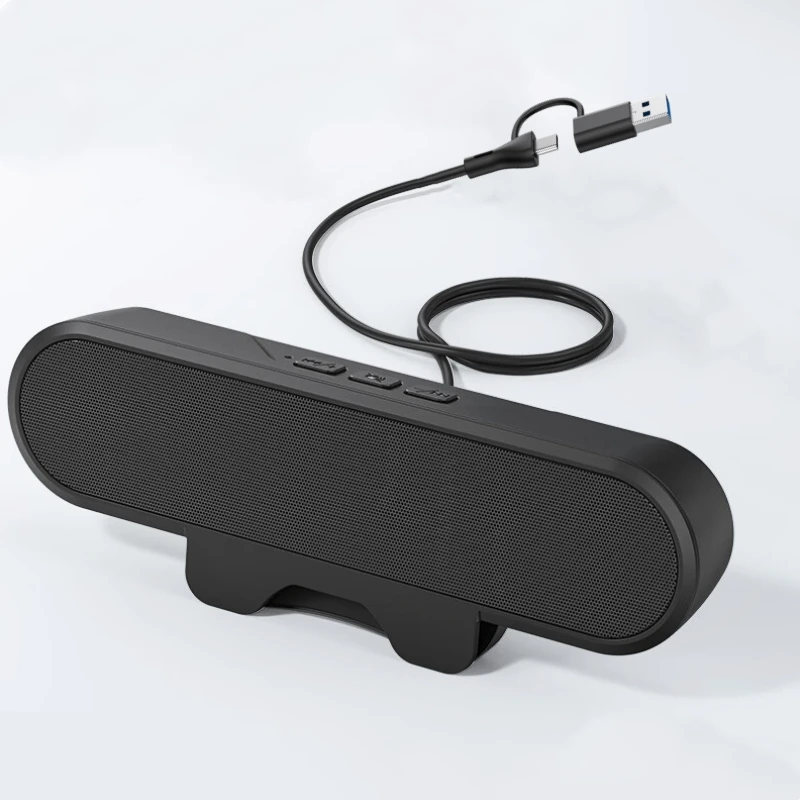 2025 New USB-A/C Cable Speaker HD Stereo Desktop Computer Speaker Can Be Easily Clamped on the Monitor for Easy Control
2025 New USB-A/C Cable Speaker HD Stereo Desktop Computer Speaker Can Be Easily Clamped on the Monitor for Easy Control