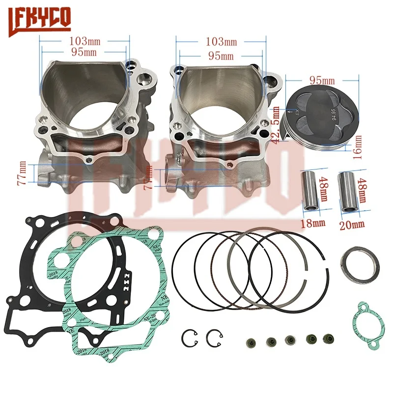 Motorcycle Engine Parts 95mm Cylinder Kit Motor for Yamaha YZ450F 2006-2009 WR450F 2007-2011 YZ450 WR450 F WR YZ 450 Motoblock
Motorcycle Engine Parts 95mm Cylinder Kit Motor for Yamaha YZ450F 2006-2009 WR450F 2007-2011 YZ450 WR450 F WR YZ 450 Motoblock