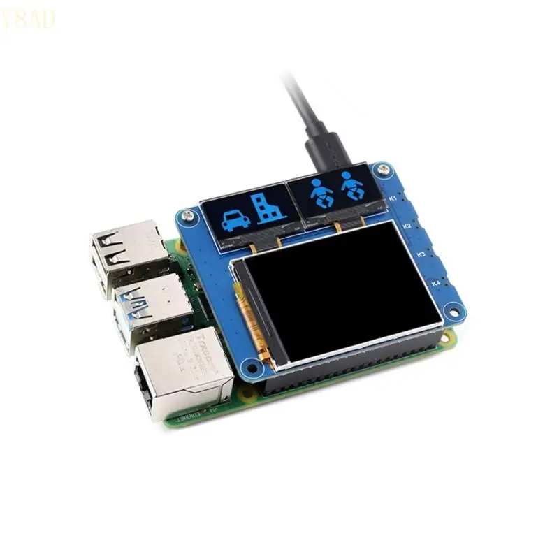 Y8AD Forraspberrypi Triple Ecren Board 2 -дюймовый ЖК -ЖК -экран и два 0,96 -дюймовых синих вторичных экранов
Y8AD Forraspberrypi Triple Ecren Board 2 -дюймовый ЖК -ЖК -экран и два 0,96 -дюймовых синих вторичных экранов