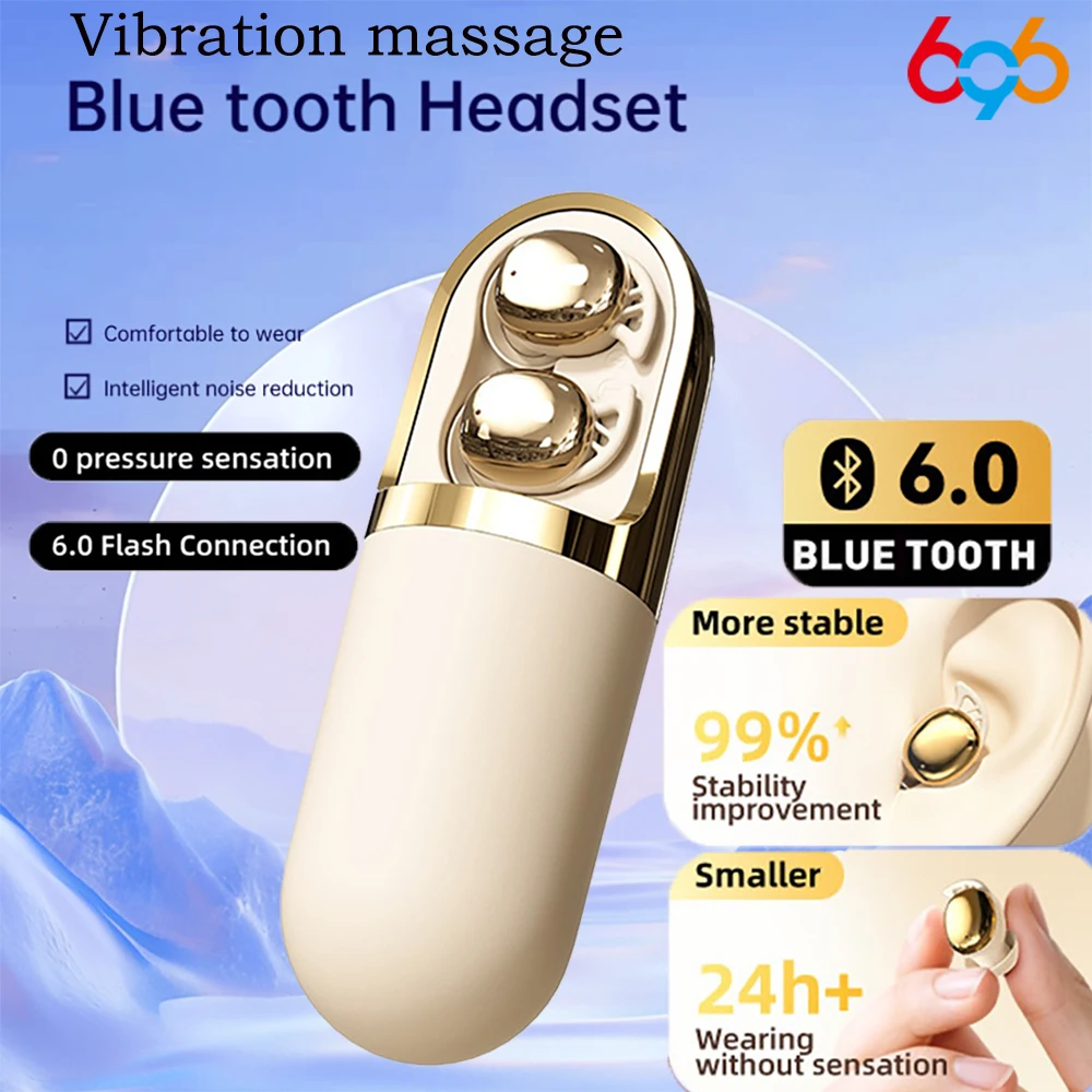 Беспроводные невидимые Bluetooth-наушники для сна на боку без давления на уши, с функцией вибромассажа, инструмент для снятия стресса, HD-звонки
Беспроводные невидимые Bluetooth-наушники для сна на боку без давления на уши, с функцией вибромассажа, инструмент для снятия стресса, HD-звонки