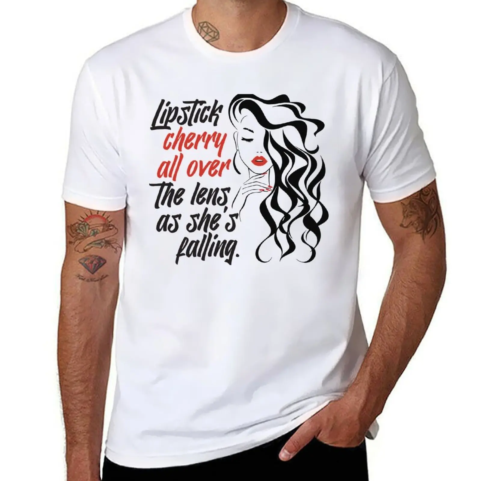Lipstick Cherry All Over the Lens T-Shirt t shirts for man cotton man t shirts graphic T-Shirt
Lipstick Cherry All Over the Lens T-Shirt t shirts for man cotton man t shirts graphic T-Shirt