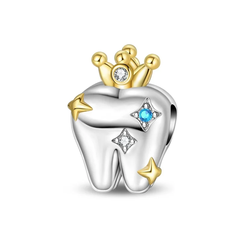 Original 925 Sterling Silver Healthy Teeth Charms Bead Fit 3mm Original Bracelet DIY Women Exquisite Daily Commute Jewelry Gifts
Original 925 Sterling Silver Healthy Teeth Charms Bead Fit 3mm Original Bracelet DIY Women Exquisite Daily Commute Jewelry Gifts