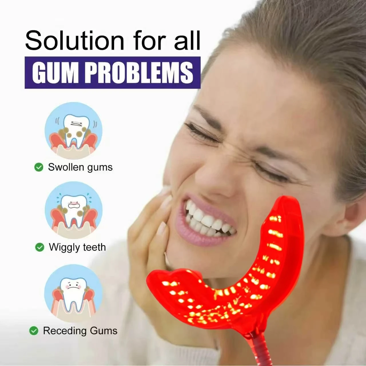 650nm infrared LED light treatment equipment, used for oral diseases, oral injuries, oral odor, no side effects
650nm infrared LED light treatment equipment, used for oral diseases, oral injuries, oral odor, no side effects