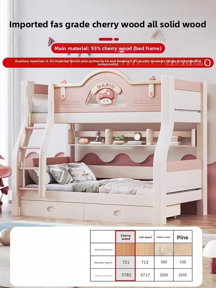 Bunk Beds, All Solid Wood High and Low Beds, Small Apartment Girl Mother Bed Bunk
Bunk Beds, All Solid Wood High and Low Beds, Small Apartment Girl Mother Bed Bunk