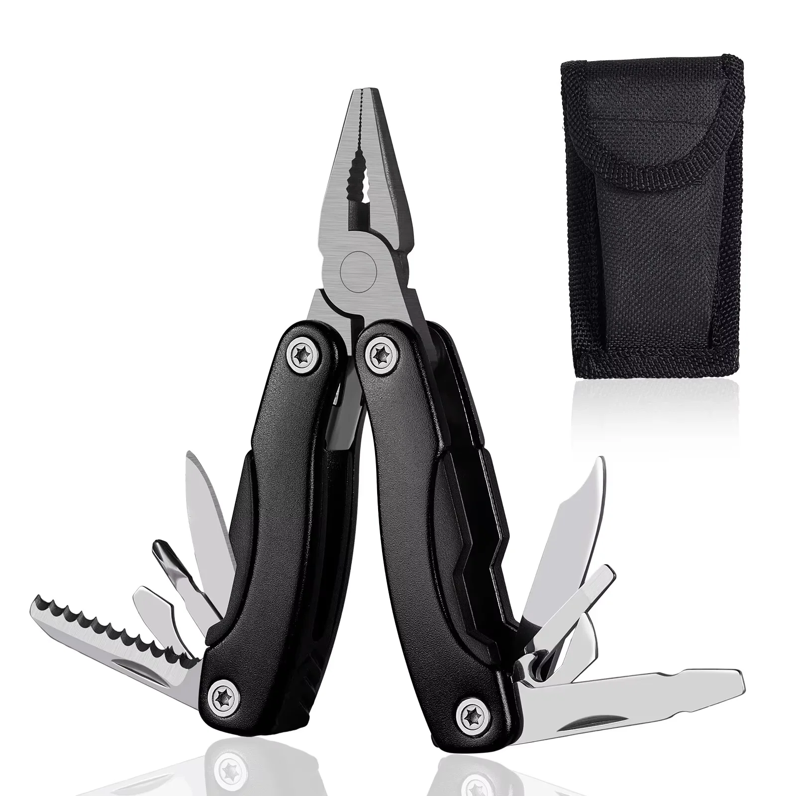 Portable Pocket Multitool Pliers Knife Screwdriver Hand Tool for Outdoor Survival Camping Hunting and Hiking Gifts for Men
Portable Pocket Multitool Pliers Knife Screwdriver Hand Tool for Outdoor Survival Camping Hunting and Hiking Gifts for Men