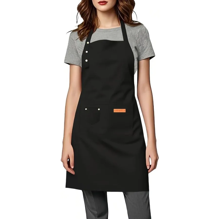 Kitchen Cng Apron for Women Men Water-Resistant Artist Barista Baking Craft Catering Work Bib with Large Pockets
Kitchen Cng Apron for Women Men Water-Resistant Artist Barista Baking Craft Catering Work Bib with Large Pockets