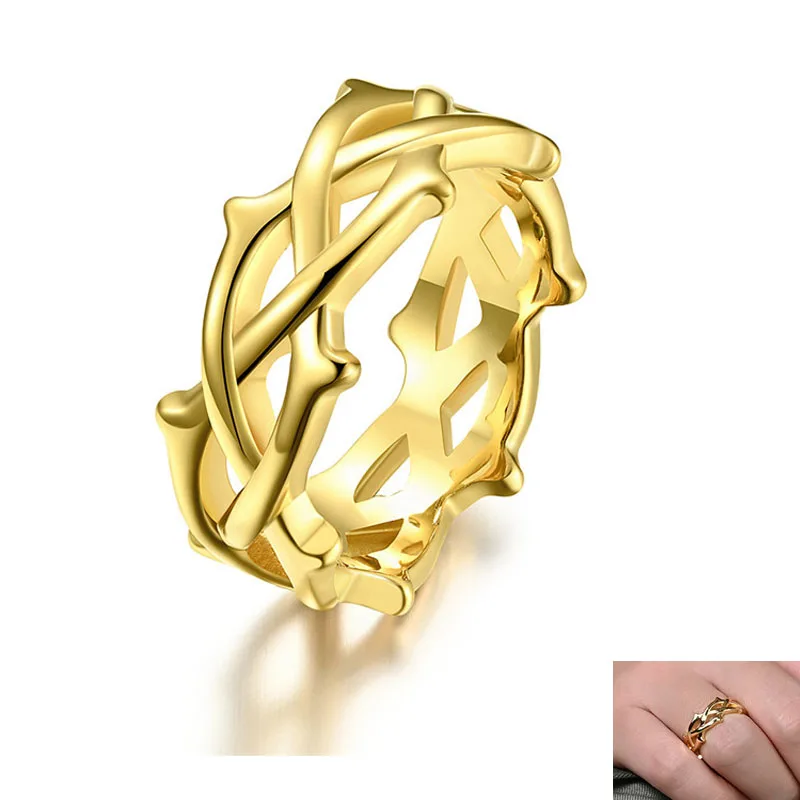 Vintage Tree Vine Branch Crown of Thorn Lucky Ring for Men And Women Stainless Steel Thanksgiving Day Birthday Ring Jewelry
Vintage Tree Vine Branch Crown of Thorn Lucky Ring for Men And Women Stainless Steel Thanksgiving Day Birthday Ring Jewelry