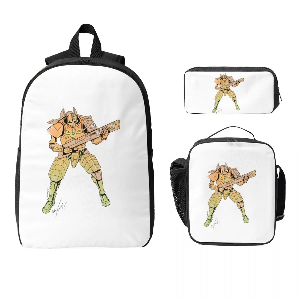Necron With Tau Armor Backpack Boys Girls BookBag School Bag Computer Shoulder Bags 3ps Insulated Lunch Bag Pencil Case
Necron With Tau Armor Backpack Boys Girls BookBag School Bag Computer Shoulder Bags 3ps Insulated Lunch Bag Pencil Case