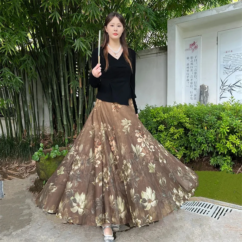 Новая летняя женская юбка во французском стиле, универсальная, с высокой талией, с цветочным принтом, средней длины, А-силуэта, плиссированная
Новая летняя женская юбка во французском стиле, универсальная, с высокой талией, с цветочным принтом, средней длины, А-силуэта, плиссированная