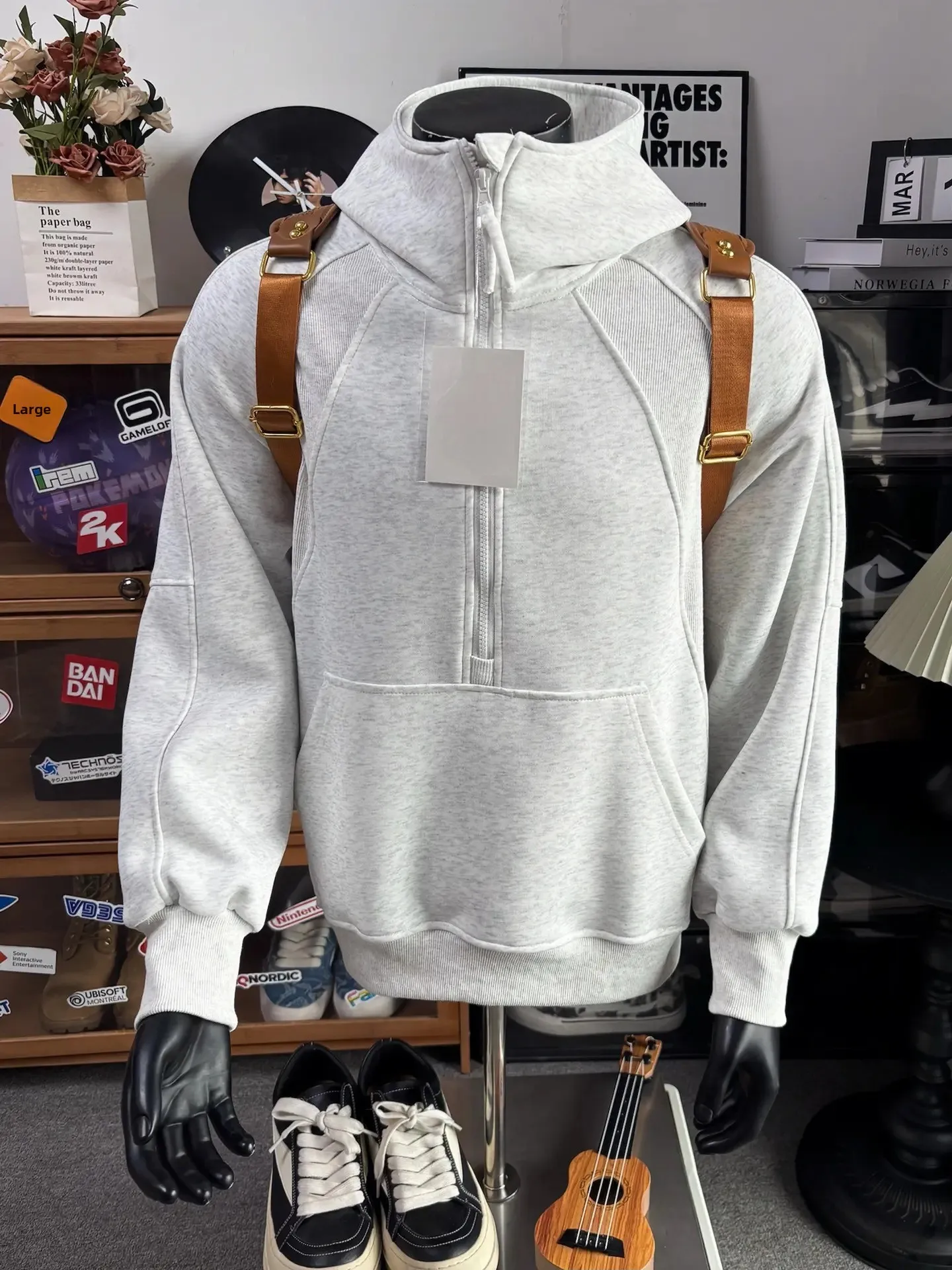 Heavyweight Hoodie Sweatirt f Zip Structure White ey Men's Autumn American Trendy Brand Hard And Stiff Jaet
Heavyweight Hoodie Sweatirt f Zip Structure White ey Men's Autumn American Trendy Brand Hard And Stiff Jaet
