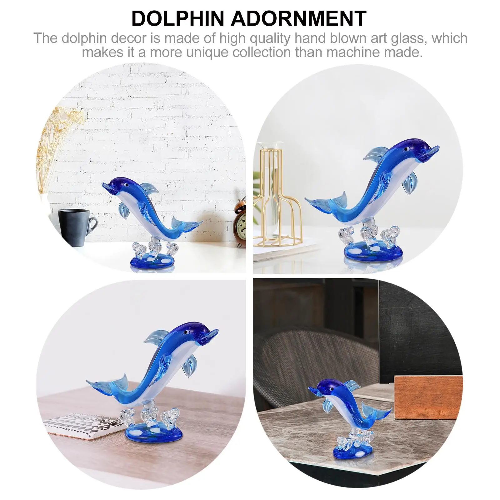 Fish Tank Decorations Glass Dolphin Figurines Small Centerpiece Figure Animal Blue Ornaments and Statues Baby
Fish Tank Decorations Glass Dolphin Figurines Small Centerpiece Figure Animal Blue Ornaments and Statues Baby