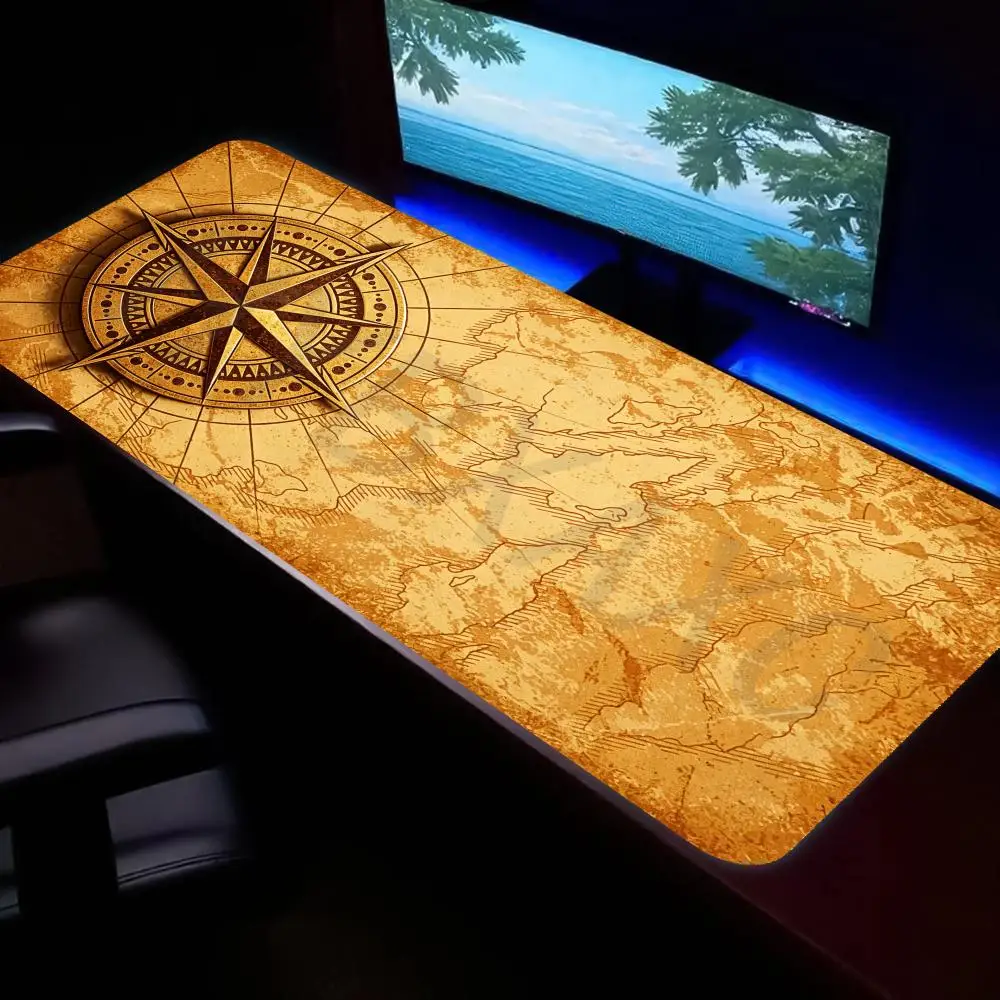 HYBXAXC Nautical Compass Desk Mat Non-Slip Gaming Mouse Pad, Vintage World Map Art for Office & Gamer
HYBXAXC Nautical Compass Desk Mat Non-Slip Gaming Mouse Pad, Vintage World Map Art for Office & Gamer