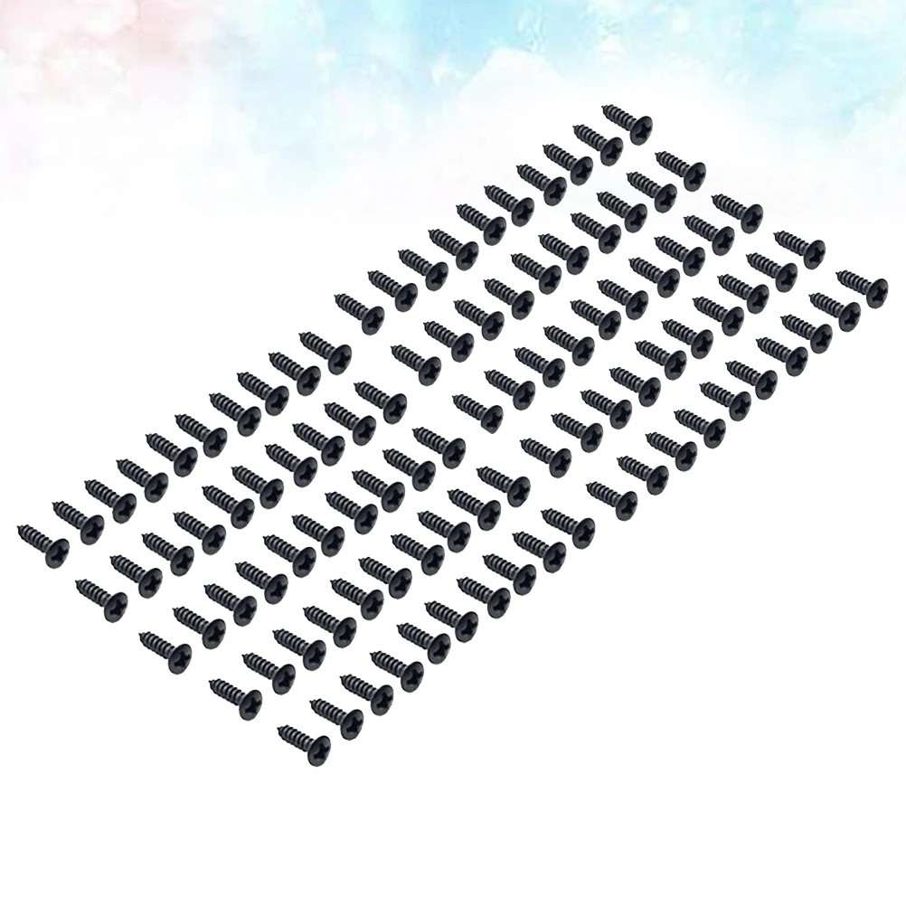 100pcs Screws For Guitar Bass Electric Guitar Jack Cover Plate Replacement Durable Metal Screws Black
100pcs Screws For Guitar Bass Electric Guitar Jack Cover Plate Replacement Durable Metal Screws Black