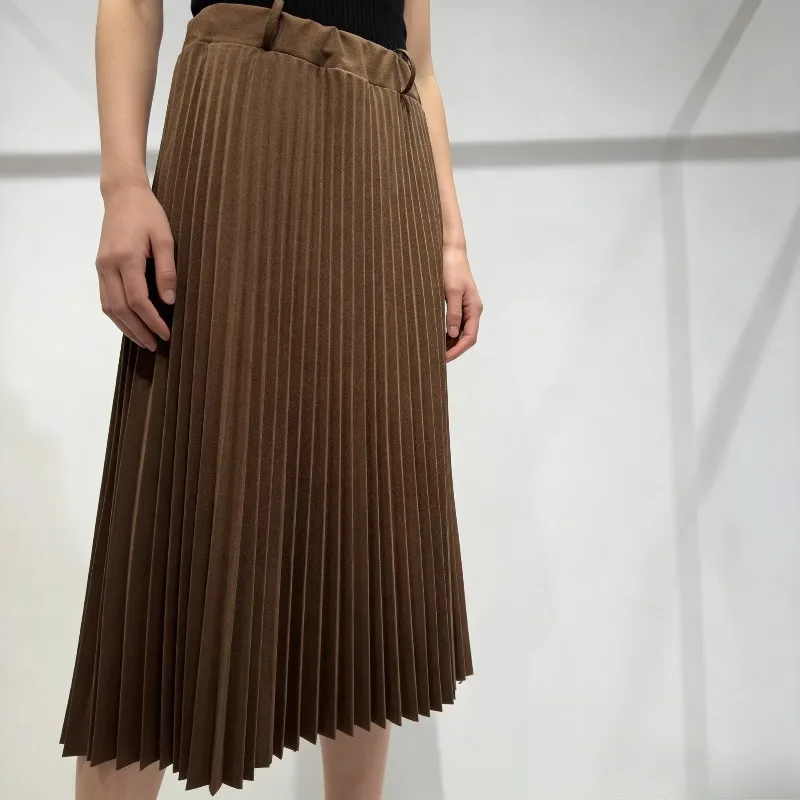 Плиссированная юбка Miyake Plisse, осень 2023, новинка из плотного материала, однотонная складная юбка Jupe, можно завязывается, модель ремня, повседневная универсальная юбка со складками
Плиссированная юбка Miyake Plisse, осень 2023, новинка из плотного материала, однотонная складная юбка Jupe, можно завязывается, модель ремня, повседневная универсальная юбка со складками