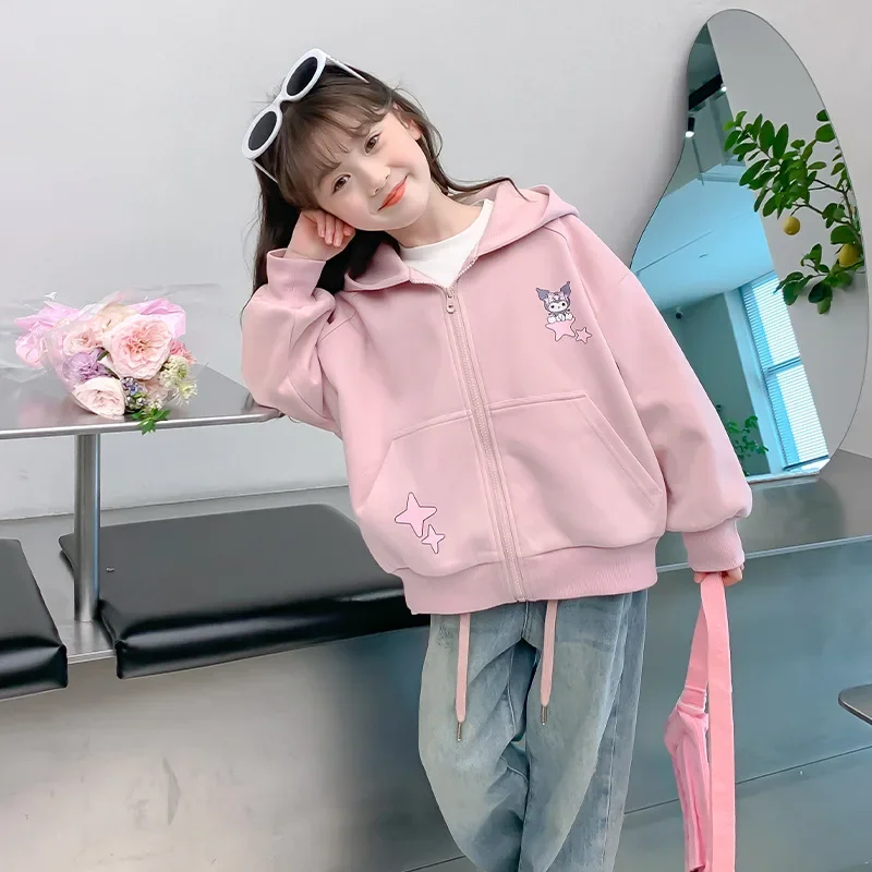 Sweet Long Sleeve Shirt Kawaii Sanrio Ins Spring Autumn Kuromi Cute Cartoon Children Hooded Clothing Lovely Gifts for Kids
Sweet Long Sleeve Shirt Kawaii Sanrio Ins Spring Autumn Kuromi Cute Cartoon Children Hooded Clothing Lovely Gifts for Kids