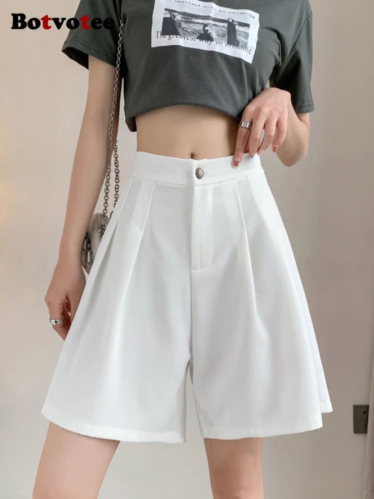Botvotee Summer White Suit Shorts for Women Elegant Office Dress Shorts with Sashes Fashion Wide Leg Black Formal Short Pants
Botvotee Summer White Suit Shorts for Women Elegant Office Dress Shorts with Sashes Fashion Wide Leg Black Formal Short Pants