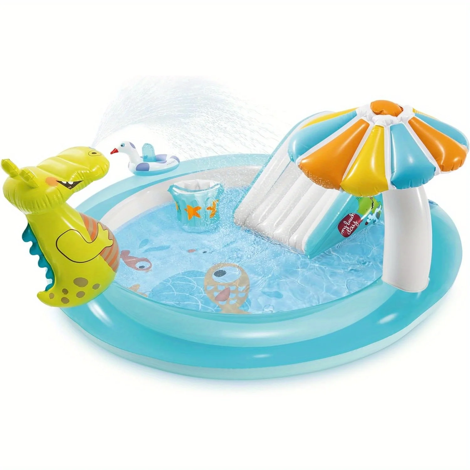 Kids Inflatable Paddling Pool, multifunctional crocodile style with slide for outdoor play
Kids Inflatable Paddling Pool, multifunctional crocodile style with slide for outdoor play