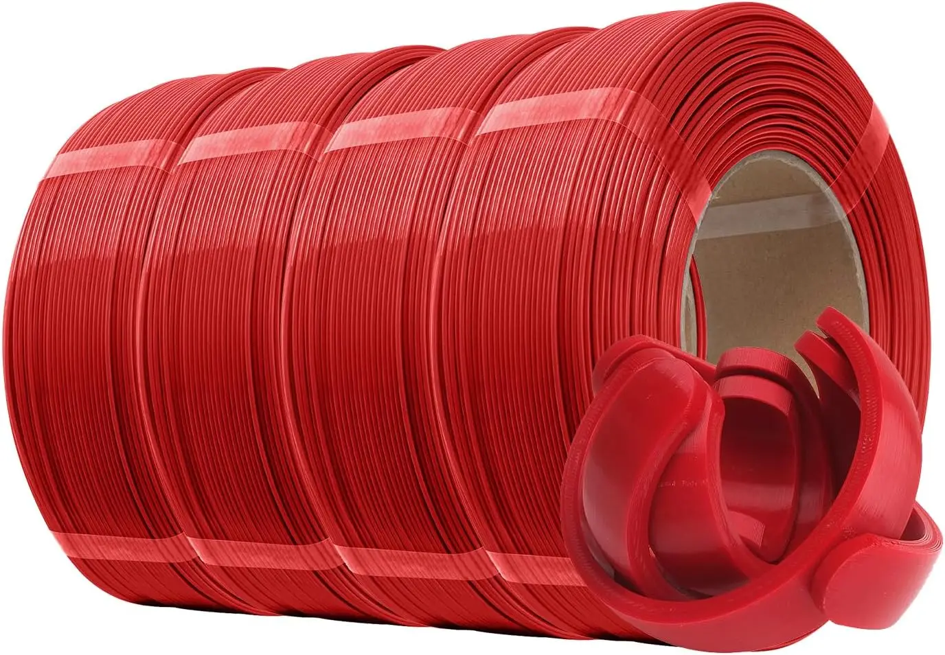 PLA+ Refill Filament 1.75mm, 1KG per Roll, 4 Rolls Spoolless 3D Printer Filament, Fire Engine Red
PLA+ Refill Filament 1.75mm, 1KG per Roll, 4 Rolls Spoolless 3D Printer Filament, Fire Engine Red