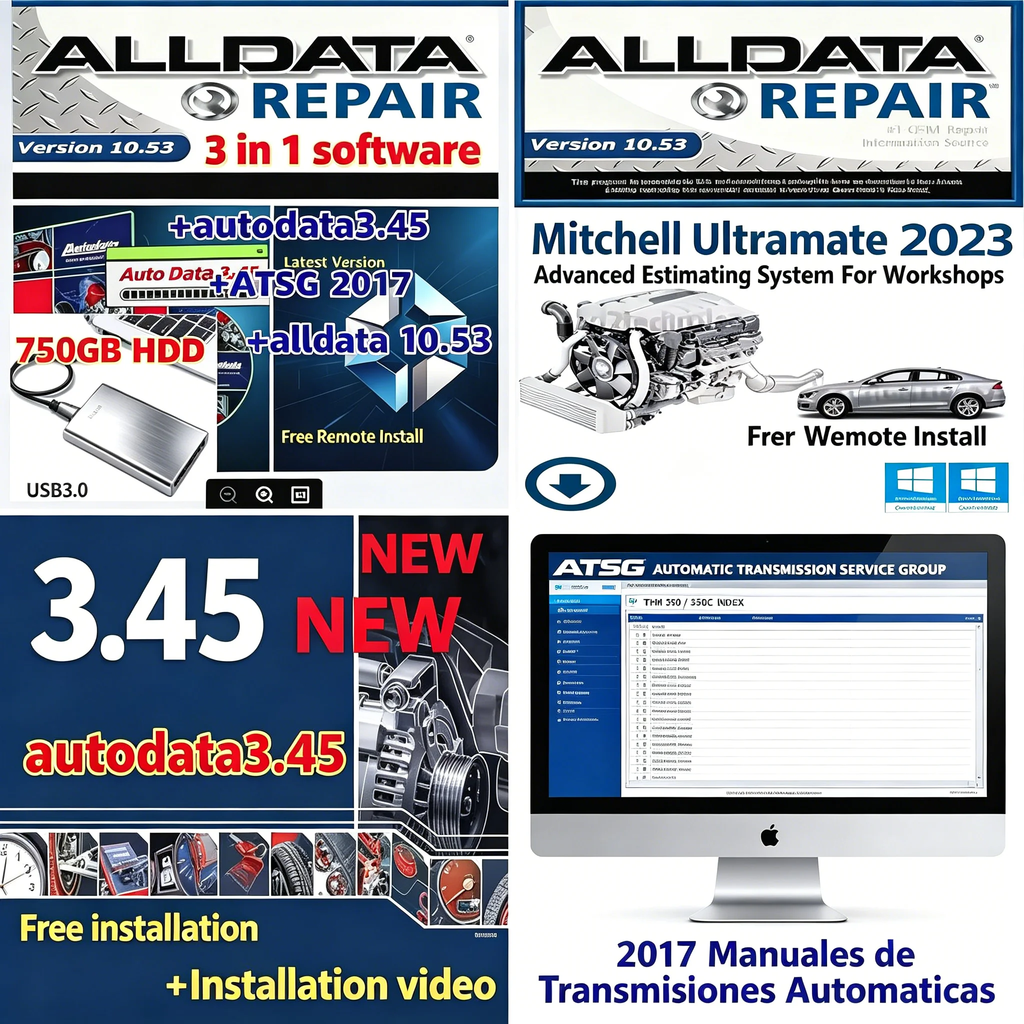 750GB HDD with Alldata 10.53 + autodata 3.45+ Atsg 2017 3 in 1 Auto Repair Software alldata 10.53 software with Wiring diagram
750GB HDD with Alldata 10.53 + autodata 3.45+ Atsg 2017 3 in 1 Auto Repair Software alldata 10.53 software with Wiring diagram